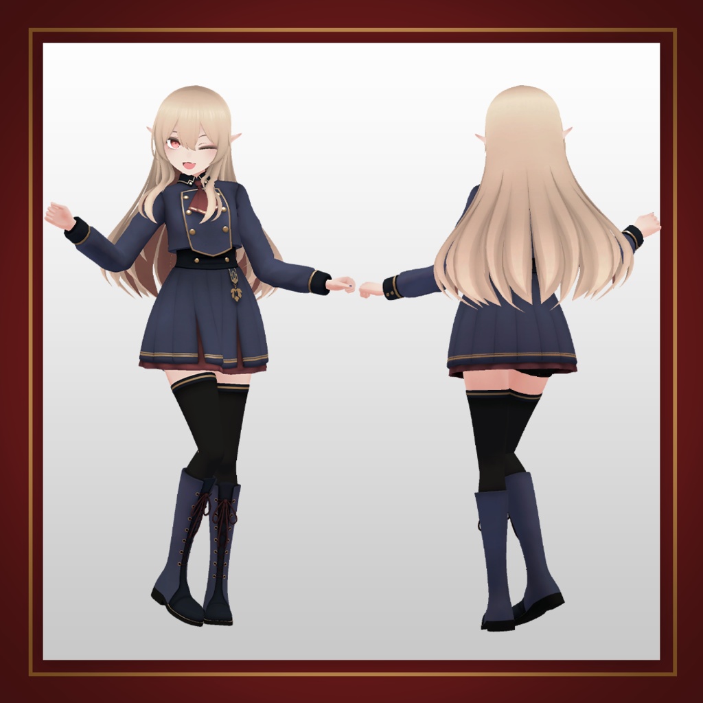 - オリヴィア - オリジナル3Dモデル(Ver.2)