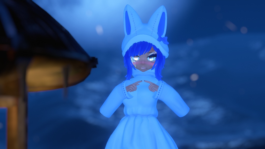 NEKO OUTFIT - 猫衣装 Original 3D model FBX unitypackage VRCHAT cottagecore dress