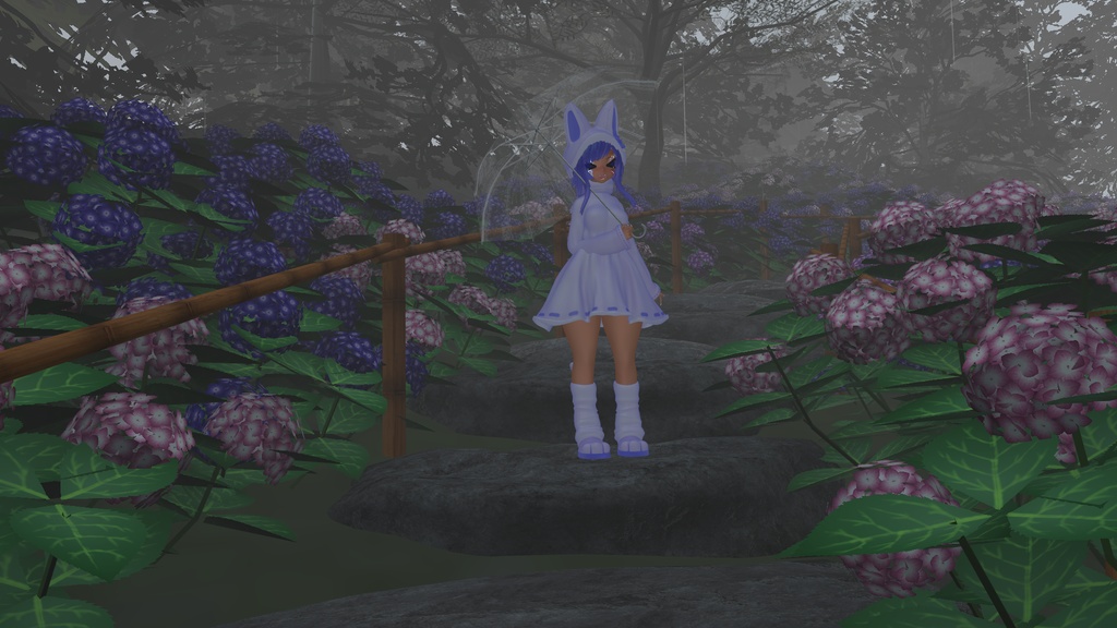 NEKO OUTFIT - 猫衣装 Original 3D model FBX unitypackage VRCHAT cottagecore dress