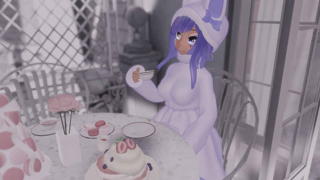 NEKO OUTFIT - 猫衣装 Original 3D model FBX unitypackage VRCHAT cottagecore dress