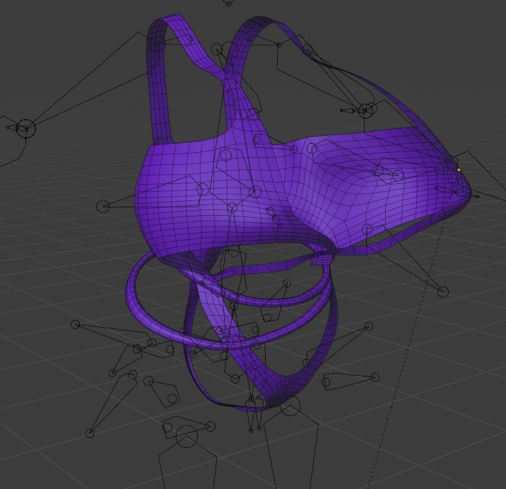 「まみ」ラバーみずぎ Original 3D model Unitypackage ・ rubber swimsuit