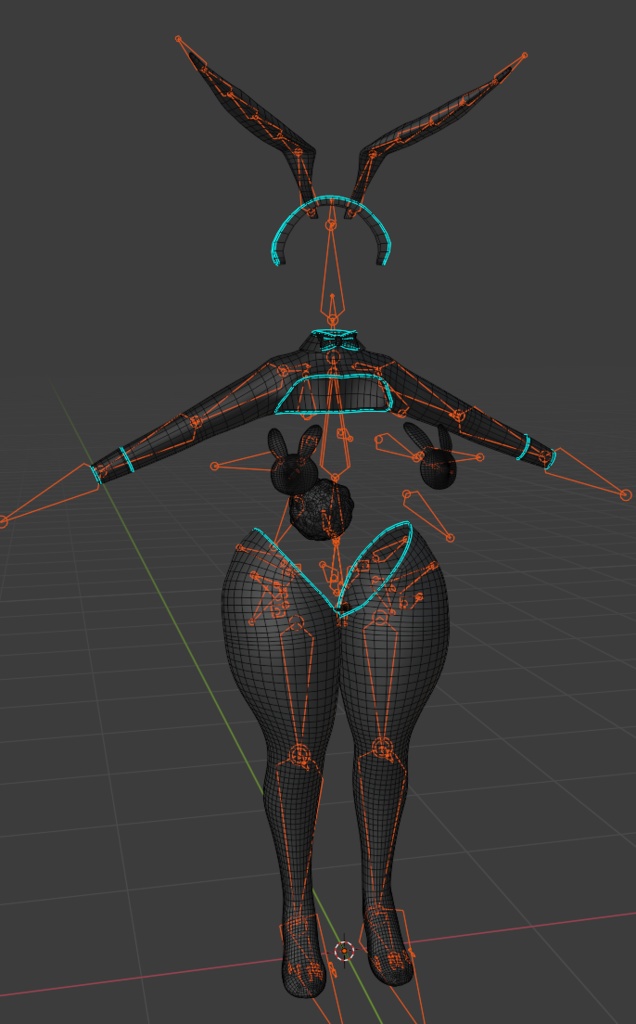 「まみ」Reverse Bunnysuit - 逆バニースーツ 3D Model Unitypackage