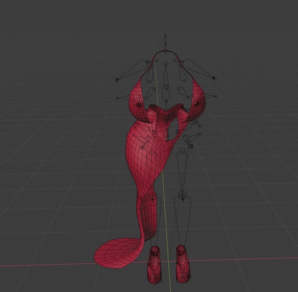 「まみ」Evening Gown イブニングドレス 3D Model Unitypackage