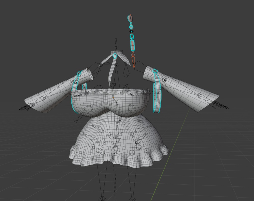 「まみ」Frost Outfit Set フロスト衣装セット 3D Model Unitypackage VRChat
