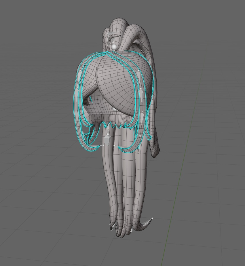 「まみ」Ponytail Hair - ポニーテール 3D Model Unitypackage VRChat