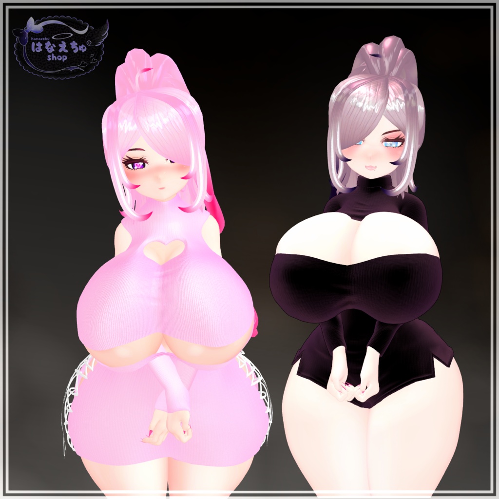 「まみ」Ponytail Hair - ポニーテール 3D Model Unitypackage VRChat