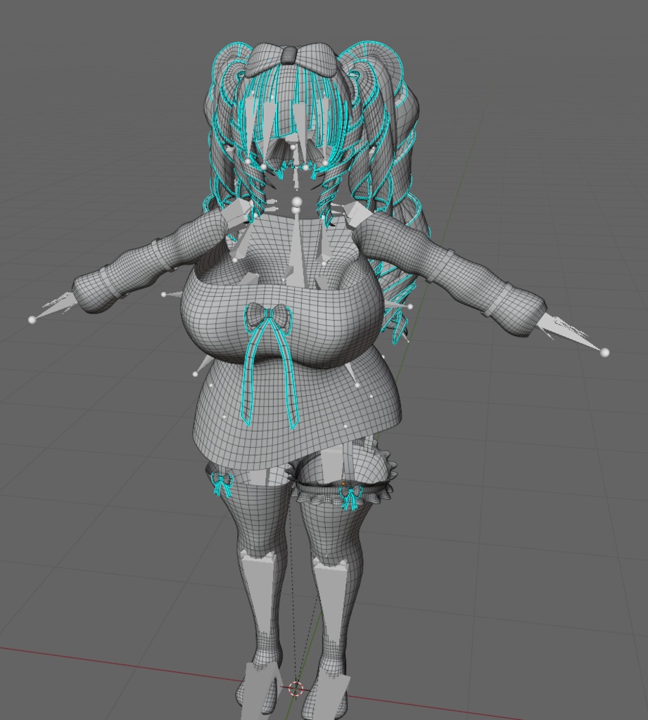 「PB」Pastel Hime Set「まみ」 Original 3D model Unitypackage VRChat