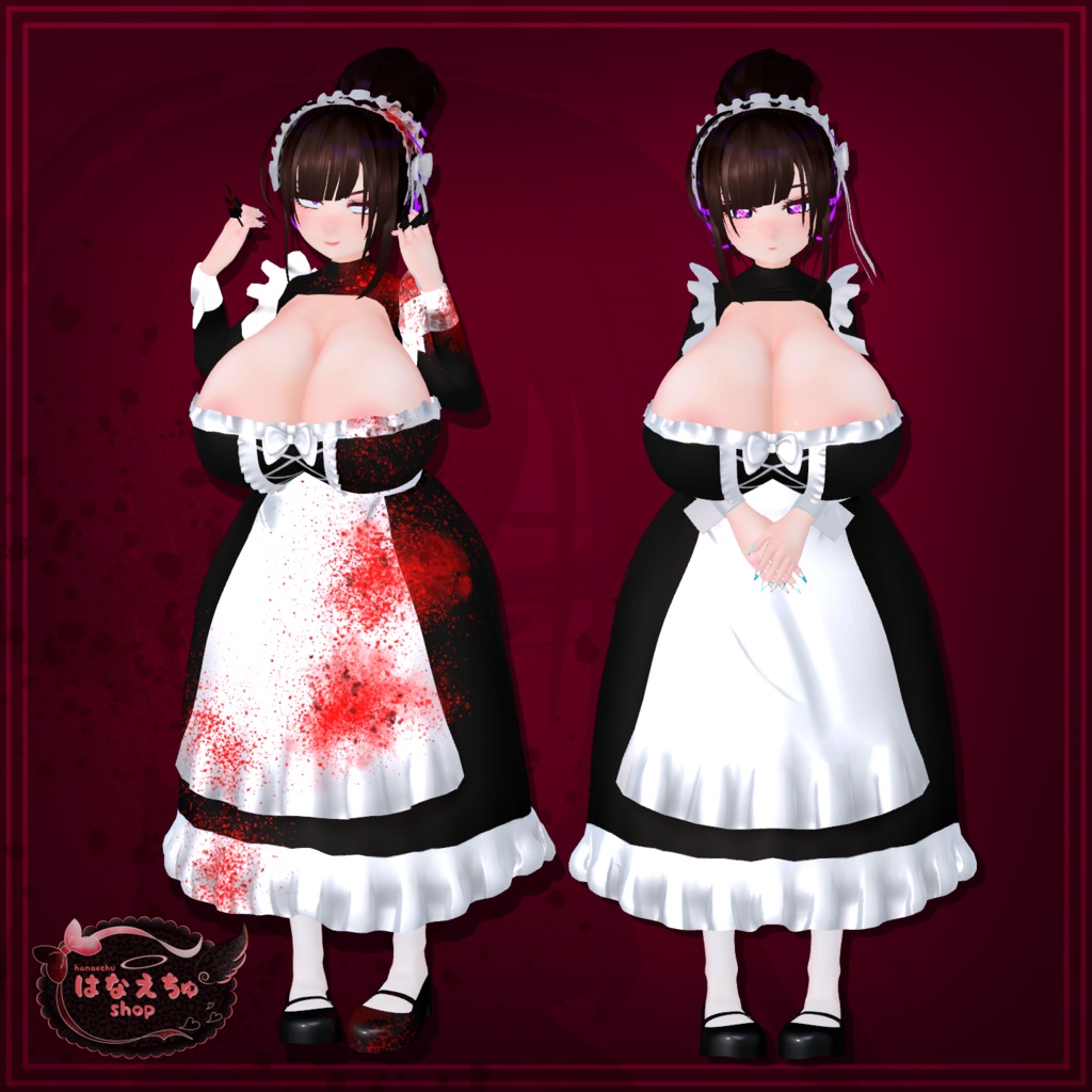 「まみ」Classical Maid メイド服 Original 3D model Unitypackage VRChat