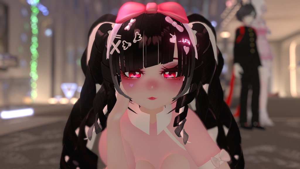 「まみ」Love Doctor Accessory Set + Makeup Textures  Original 3D model Unitypackage VRChat