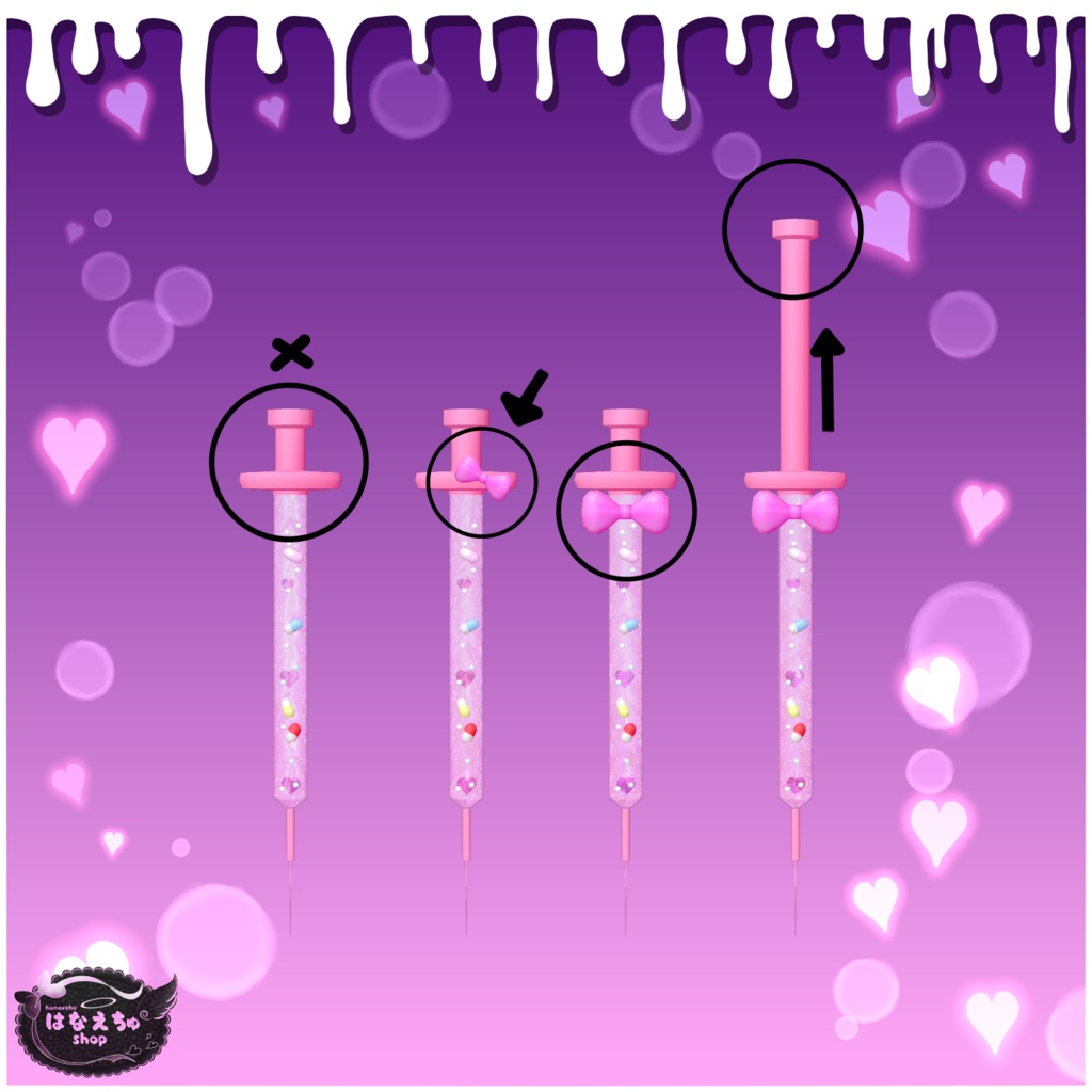 「まみ」Love Doctor Accessory Set + Makeup Textures  Original 3D model Unitypackage VRChat