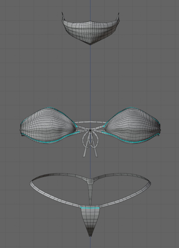 「まみ」Mask Bikini マスクビキニセット Original 3D model Unitypackage VRChat