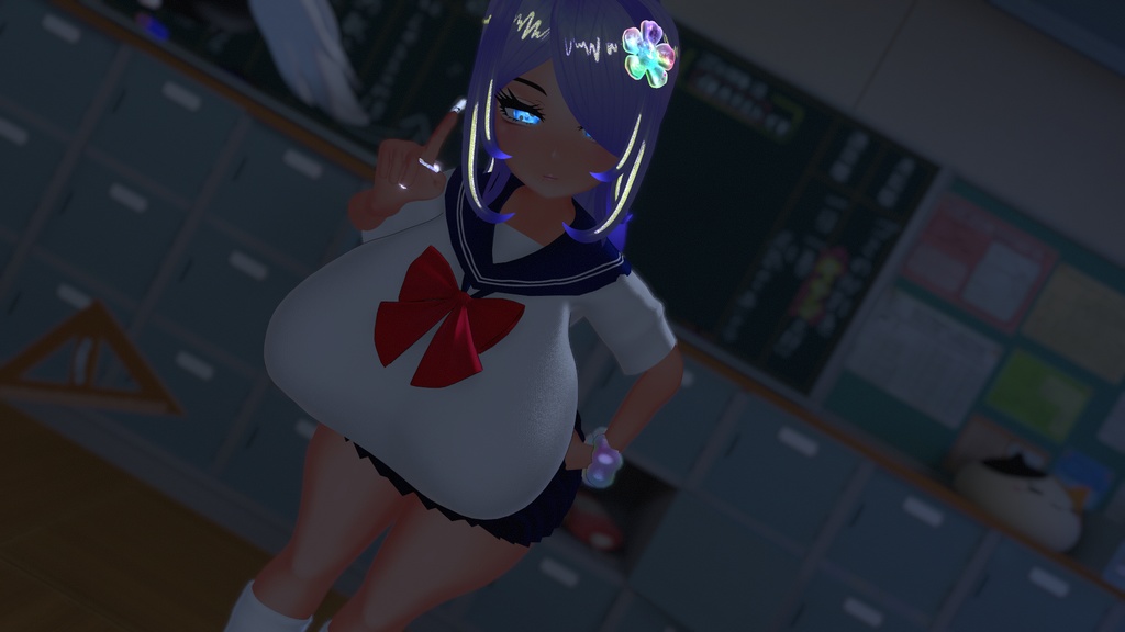 JK Summer Seifuku x Kogal Accessory Set JKギャルセット Original 3D model Unitypackage VRChat