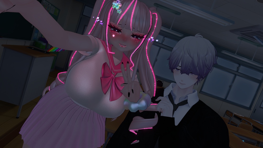 JK Summer Seifuku x Kogal Accessory Set JKギャルセット Original 3D model Unitypackage VRChat