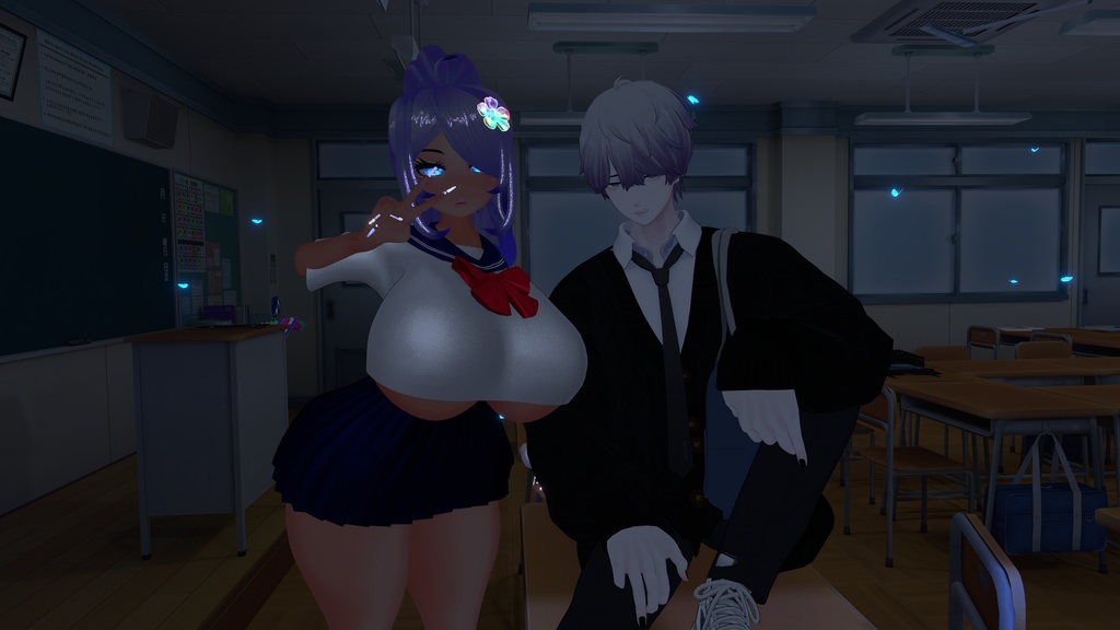 JK Summer Seifuku x Kogal Accessory Set JKギャルセット Original 3D model Unitypackage VRChat