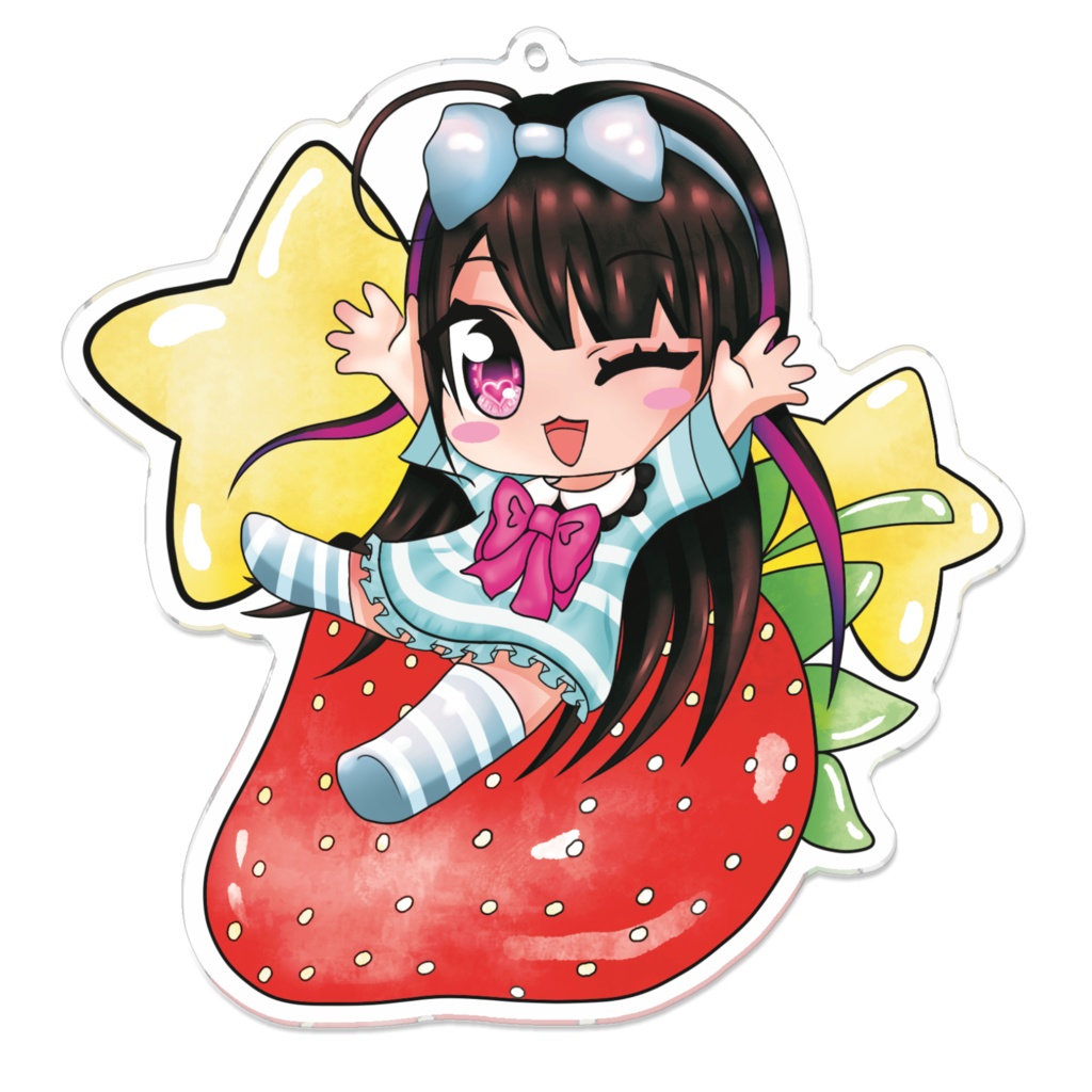 Mami Strawberry Paradise Keychain 「まみ」 いちご パラダイス アクリルキーホルダー