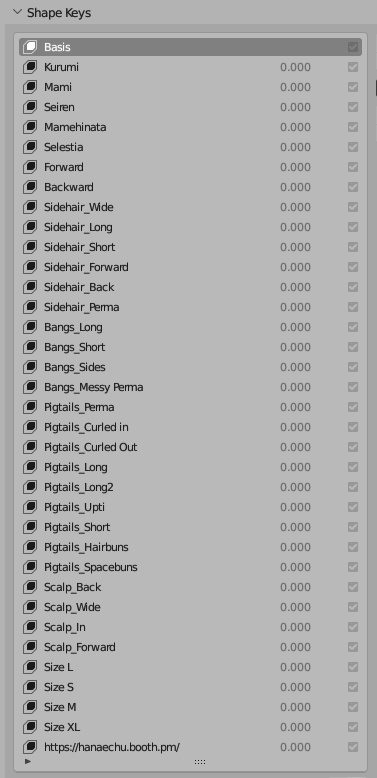 Baby Twintails Hairstyle ベビーツインテール ヘアスタイル 3D Model Unitypackage VRChat