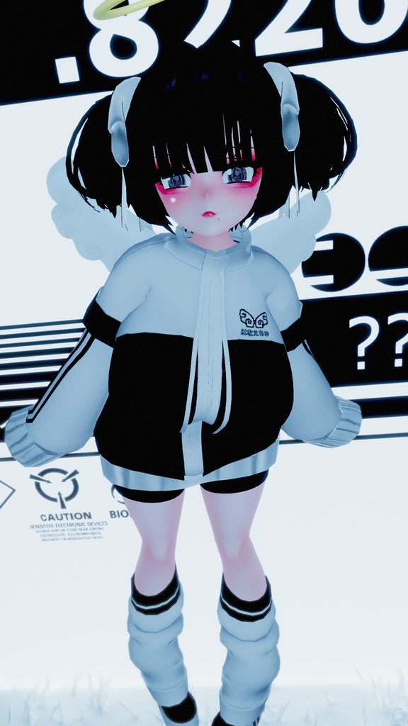 Internet Angel Outfit Set インターネットエンジェル Original 3D model Unitypackage VRChat 「まみ」&「くるみ」天使界隈