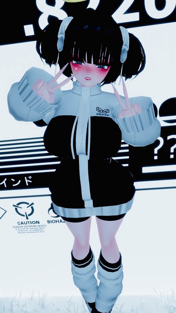 Internet Angel Outfit Set インターネットエンジェル Original 3D model Unitypackage VRChat 「まみ」&「くるみ」天使界隈
