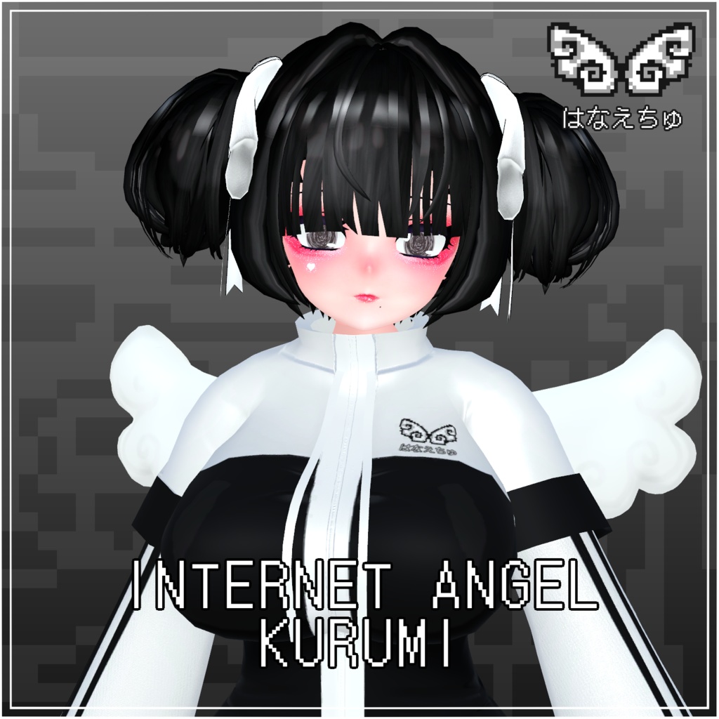 Internet Angel Outfit Set インターネットエンジェル Original 3D model Unitypackage VRChat 「まみ」&「くるみ」天使界隈