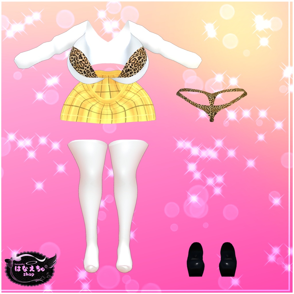 「まみ」Gyaru Shopper Outfit ギャル ショッパアー Original 3D model Unitypackage VRChat