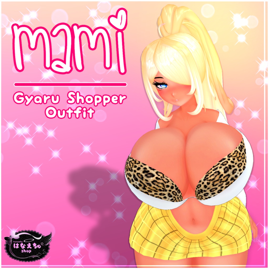 「まみ」Gyaru Shopper Outfit ギャル ショッパアー Original 3D model Unitypackage VRChat