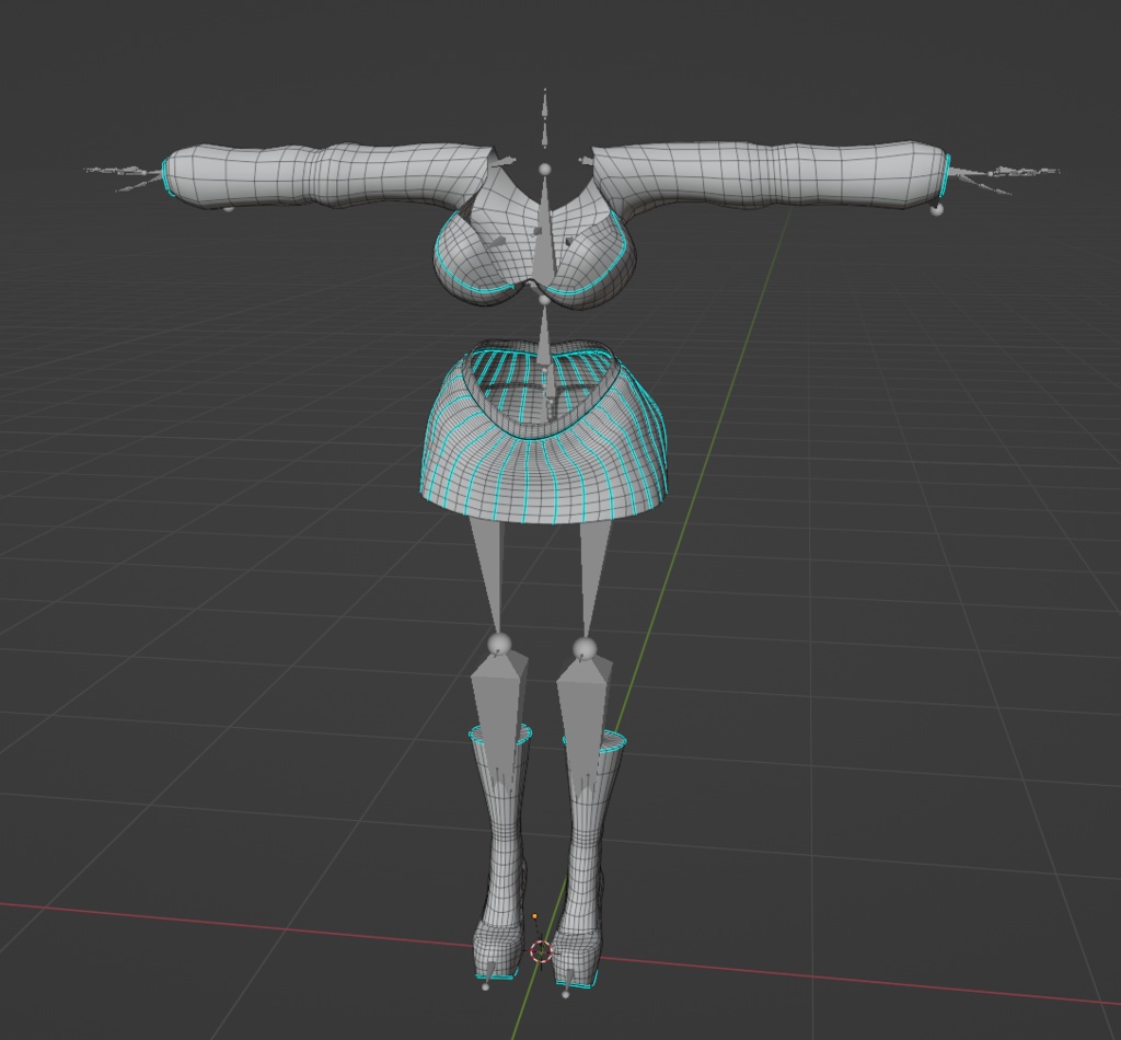 「くるみ」 Gyaru Shopper Outfit ギャル ショッパアー Original 3D model Unitypackage VRChat
