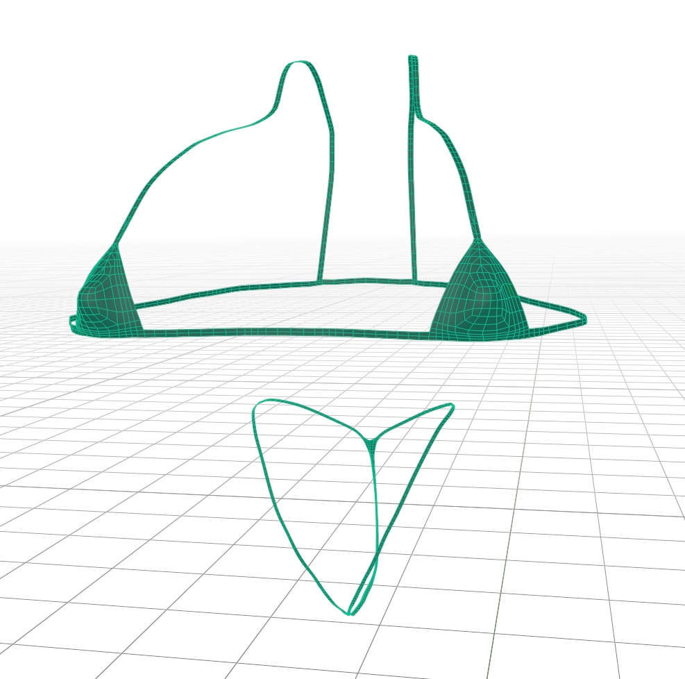 「ダリア」Micro Bikini マイクロビキニ Original 3D model Unitypackage 缩略图 12