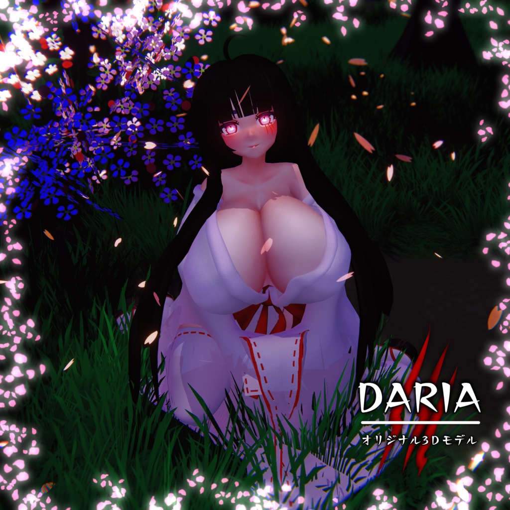 Himecut Hairstyle 姫カット ヘアスタイル 3D Model Unitypackage VRChat