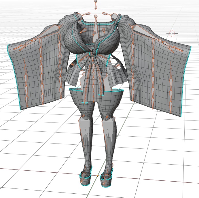 「ダリア」Sleepy Miko Outfit Set 眠い巫女ちゃん衣装セット Original 3D model Unitypackage