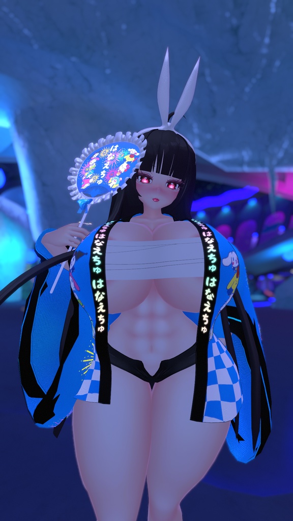 「ダリア」Kawaii Matsuri Outfit Set かわいい祭り衣装セット Original 3D model Unitypackage