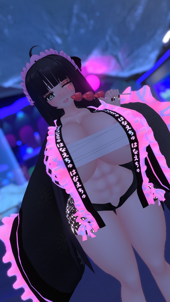 「ダリア」Kawaii Matsuri Outfit Set かわいい祭り衣装セット Original 3D model Unitypackage