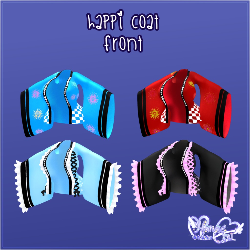 「ダリア」Kawaii Matsuri Outfit Set かわいい祭り衣装セット Original 3D model Unitypackage