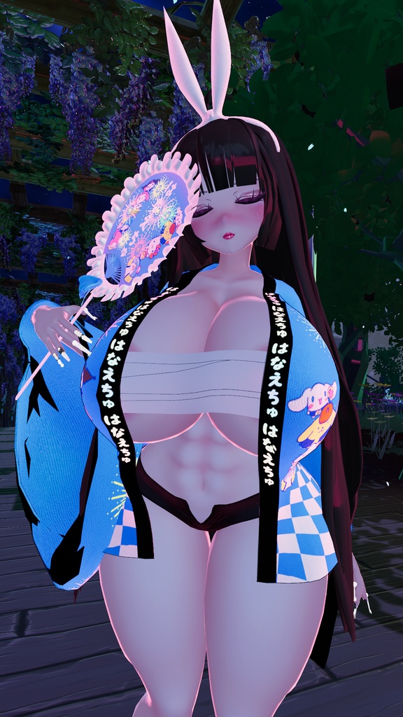「ダリア」Kawaii Matsuri Outfit Set かわいい祭り衣装セット Original 3D model Unitypackage