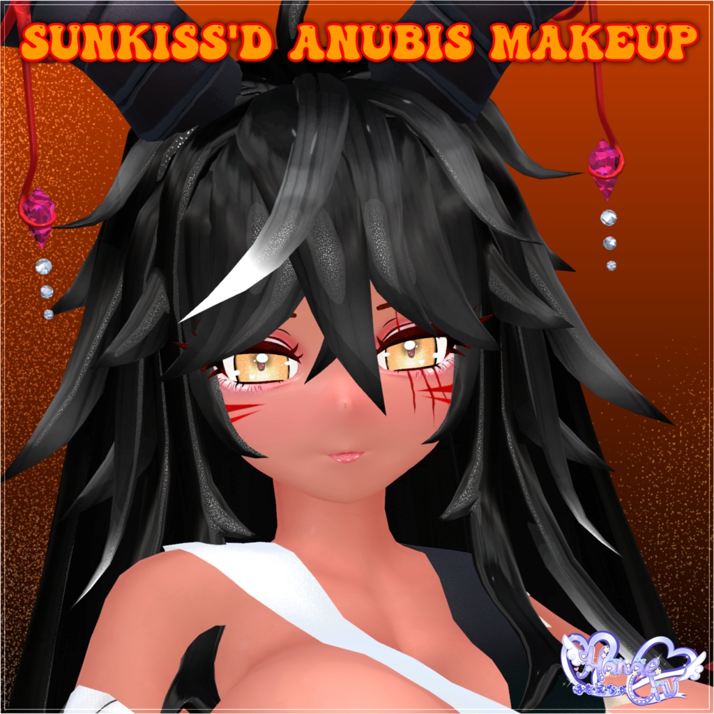 「ダリア」 Sunkiss'd Anubis Makeup Texture Set - VRChat