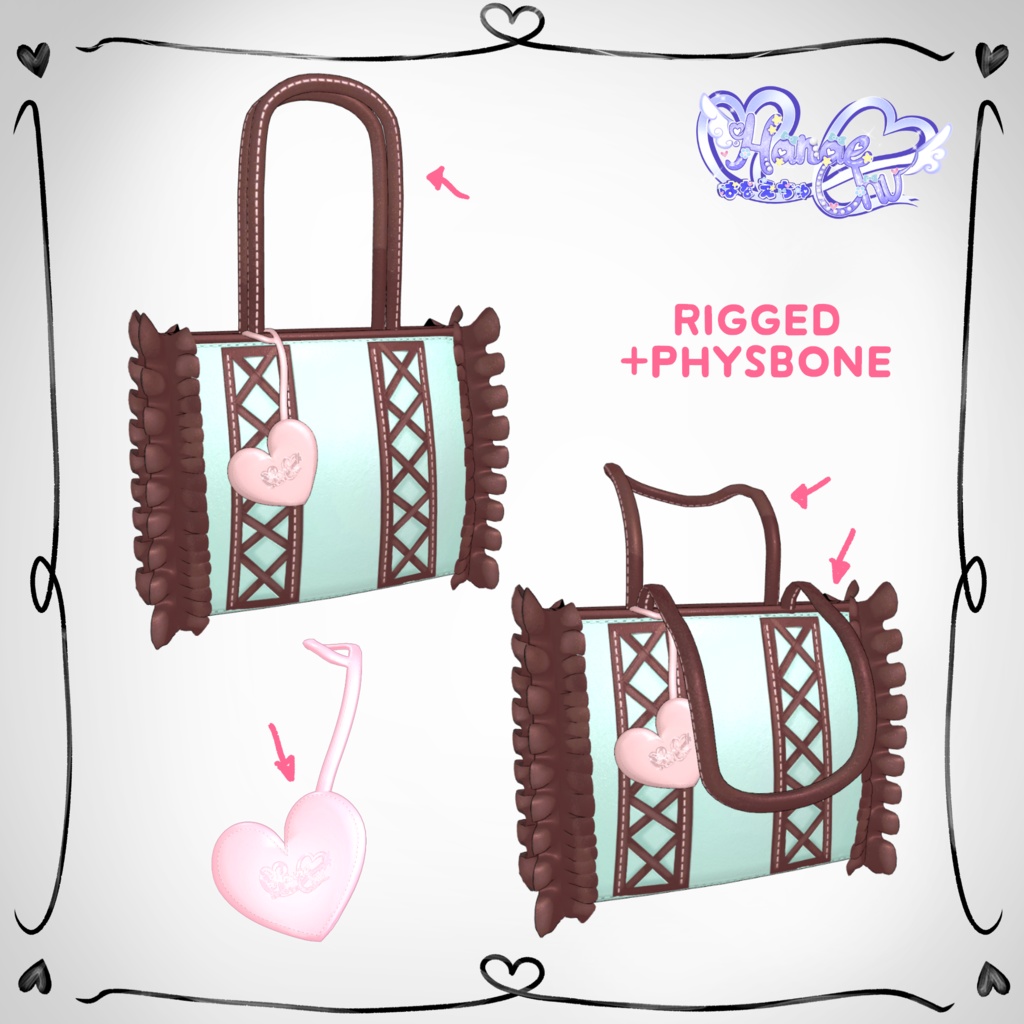 【全8種】À Fanfreluches Bag 【シェイプキーあり】