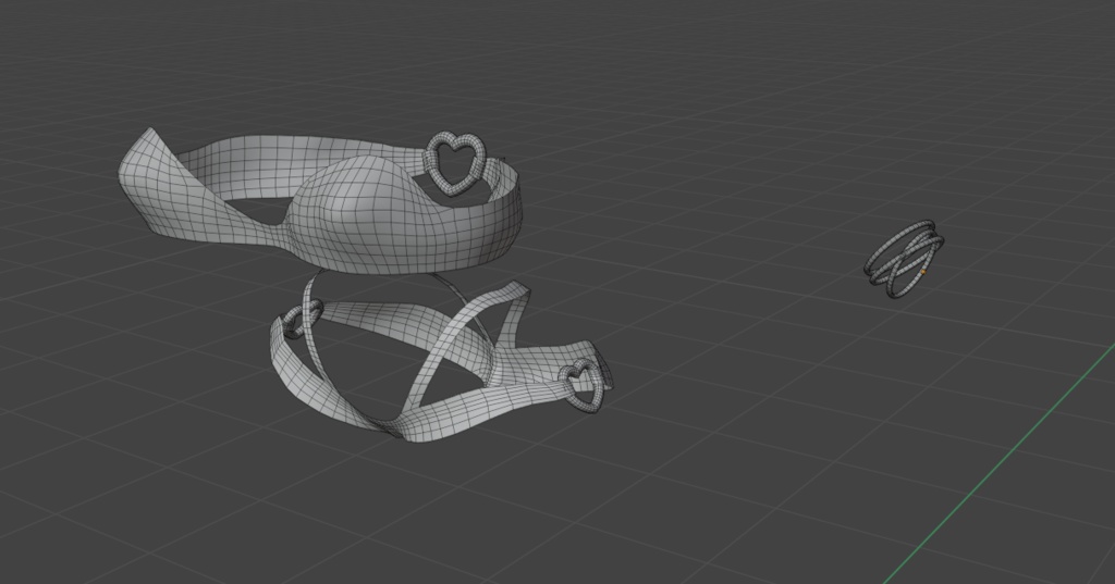 「ダリア」 Leopard Outfit Set for Daria Original 3D model Unitypackage