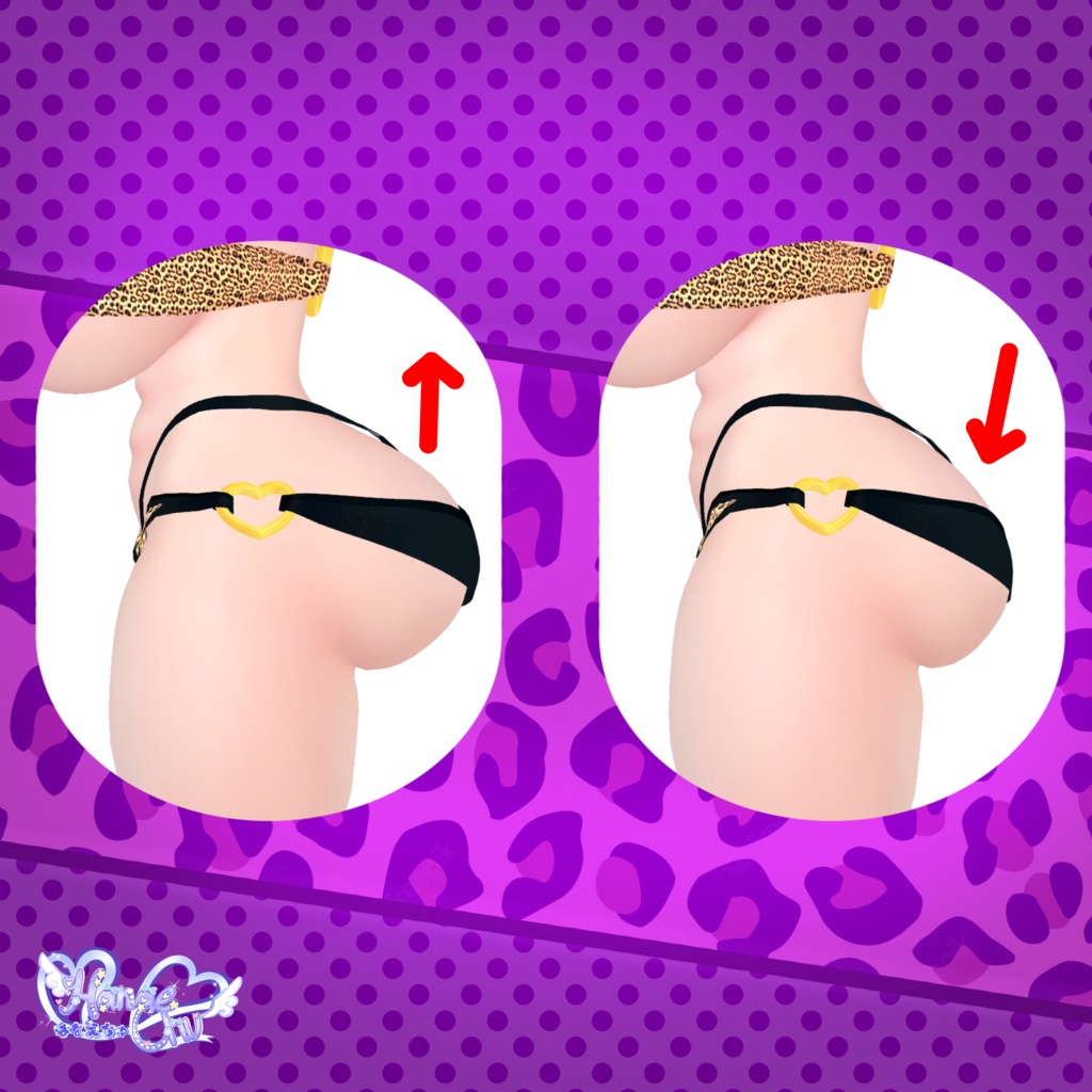 「ダリア」 Leopard Outfit Set for Daria Original 3D model Unitypackage