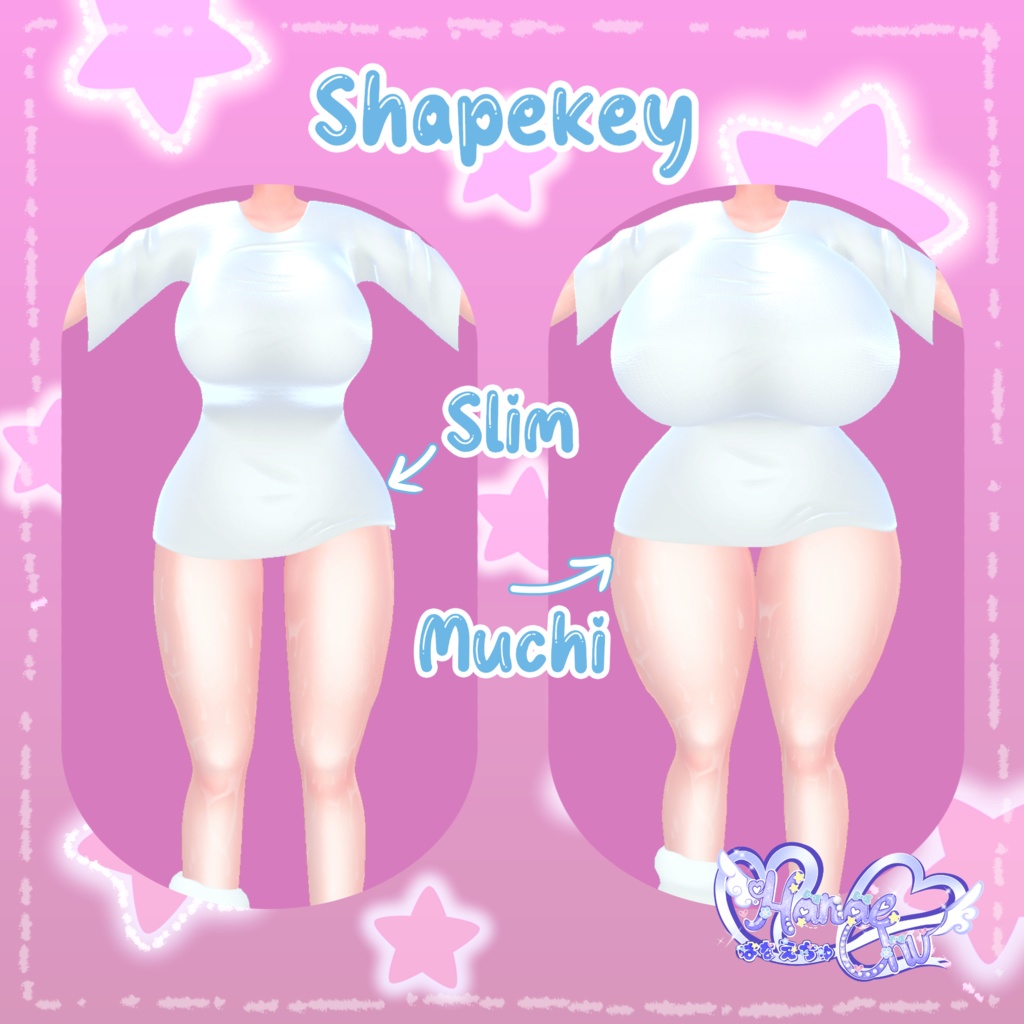 「ダリア」Bunni PJ Outfit Set バニーパジャマ 衣装セット  Original 3D model Unitypackage 缩略图 6