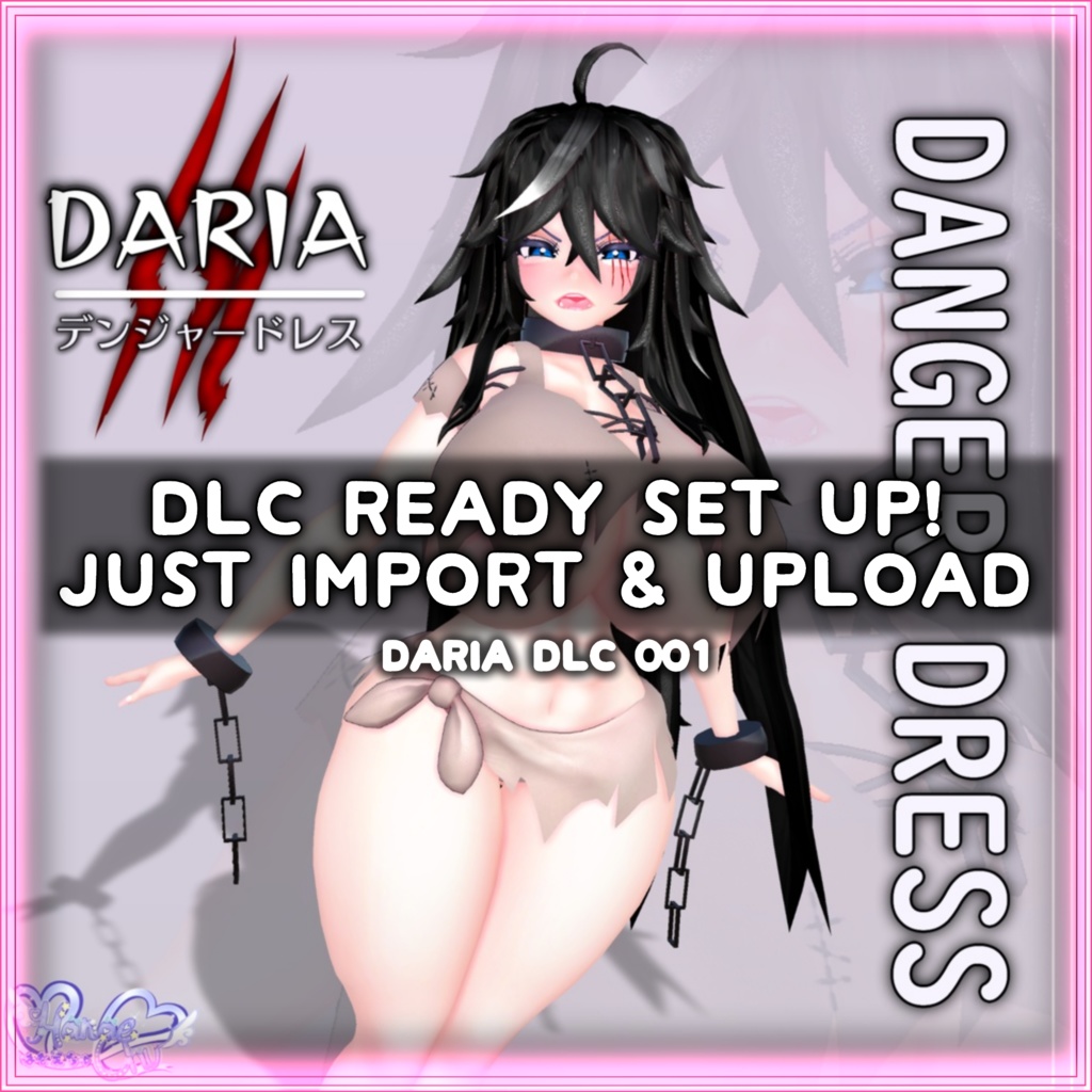 「ダリア」DANGER DRESS 衣装セット Prisoner Cosplay Original 3D model Unitypackage
