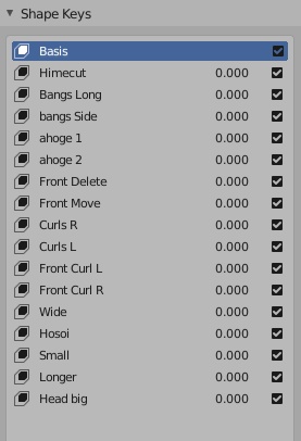 Ribbon Twintail Hair リボンツインテールヘア 3D Model Unitypackage VRChat