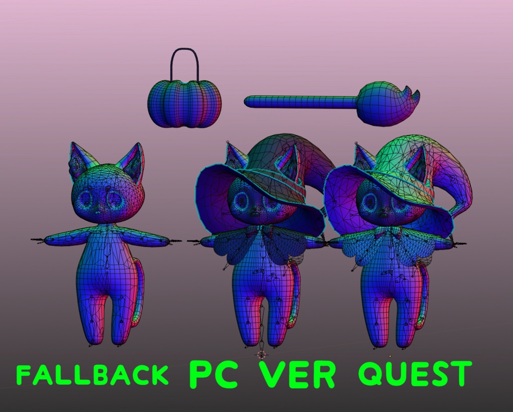 「KoroNeko」 - Killer Cat オリジナル3Dモデル 「ころねこ」