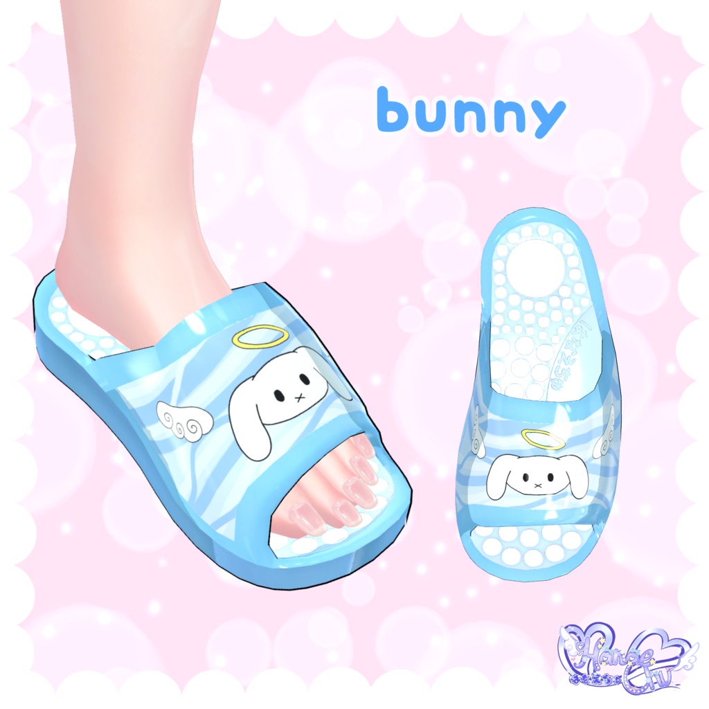 「Y2Kギャルサンダル」Y2K GAL SANDALS 🦋「伊邪那美向け」 3D Model Unitypackage VRChat