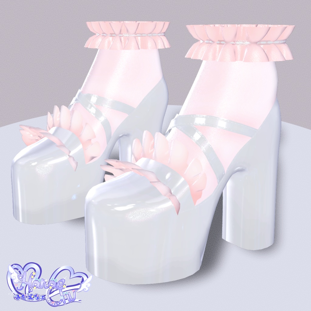 Goth Maid Lolita Heelz - ゴスメイドロリタハイヒール 3D Model Unitypackage VRChat