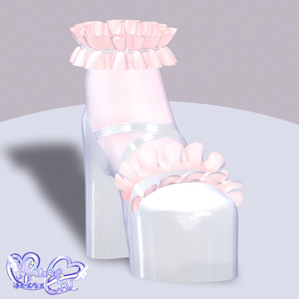 Goth Maid Lolita Heelz - ゴスメイドロリタハイヒール 3D Model Unitypackage VRChat