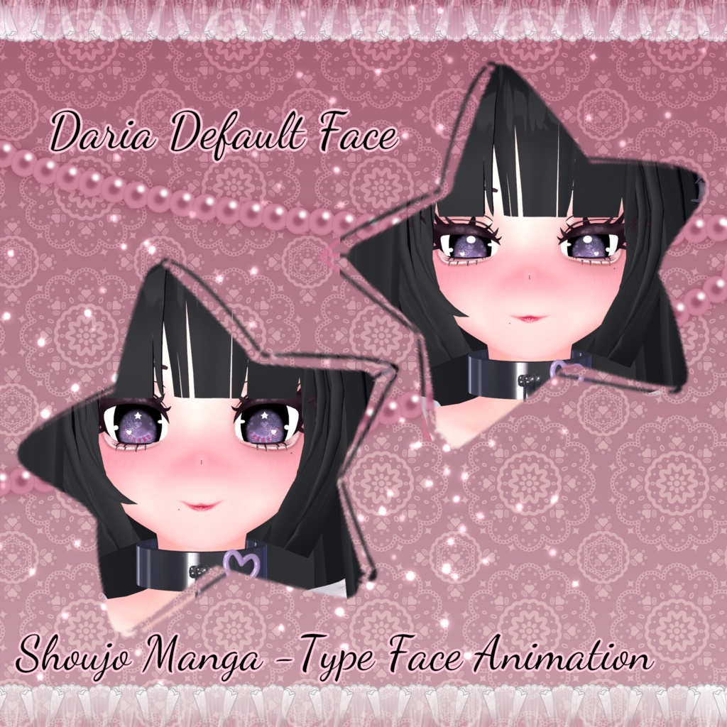 「ダリア」Goth Lolita Maid Outfit Set †𓆩♡𓆪† ゴスロリタメイド 衣装 セット 3D Model Unitypackage Halloween