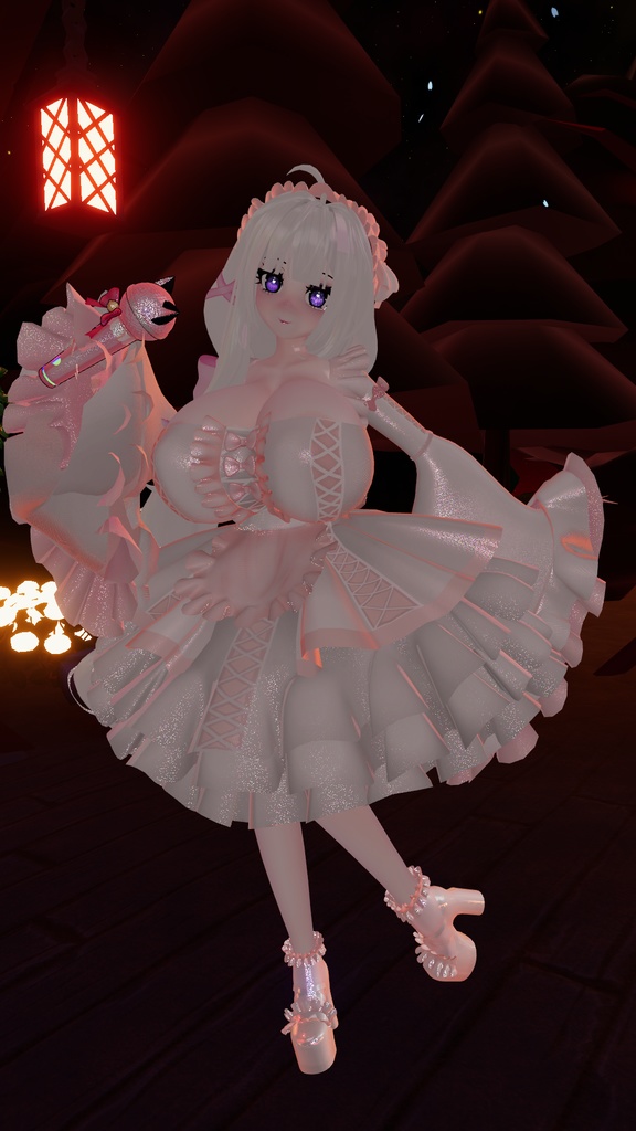 「ダリア」Goth Lolita Maid Outfit Set †𓆩♡𓆪† ゴスロリタメイド 衣装 セット 3D Model Unitypackage Halloween