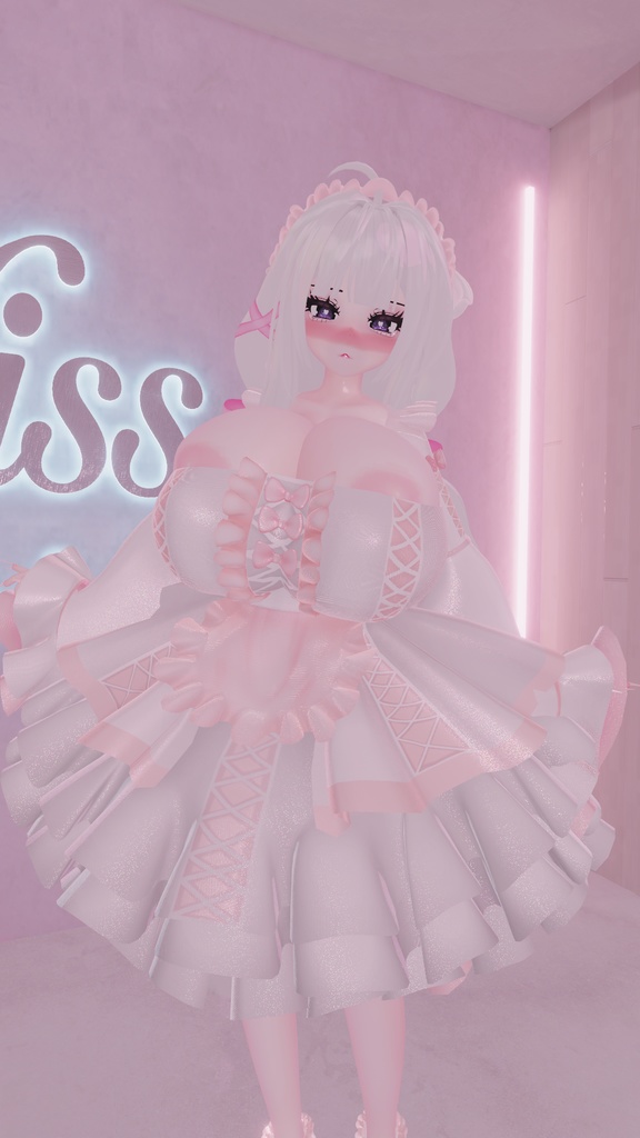 「ダリア」Goth Lolita Maid Outfit Set †𓆩♡𓆪† ゴスロリタメイド 衣装 セット 3D Model Unitypackage Halloween