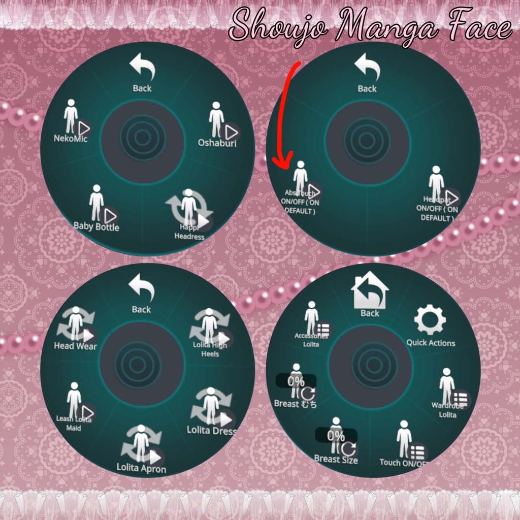 「ダリア」Goth Lolita Maid Outfit Set †𓆩♡𓆪† ゴスロリタメイド 衣装 セット 3D Model Unitypackage Halloween