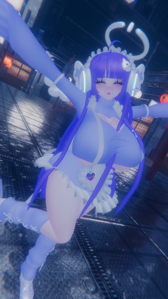 「デジメイドスニーカー」 DIGIMAID RGB GAMING SNEAKERS 👟 3D Model Unitypackage VRChat