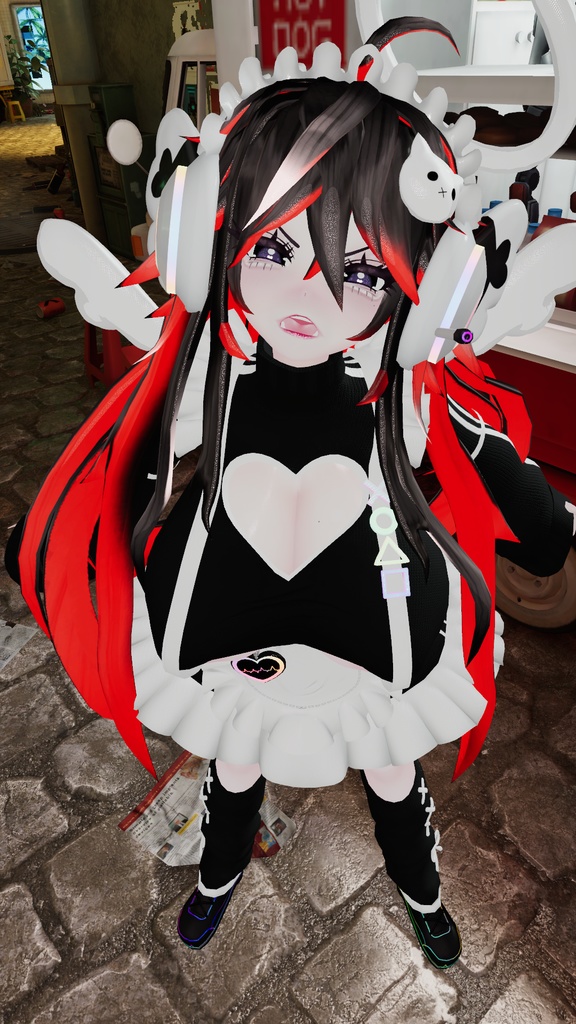 「10個デジメイド ヘッドセット」 DIGIMAID RGB GAMING HEADSET 🎧 3D Model Unitypackage VRChat